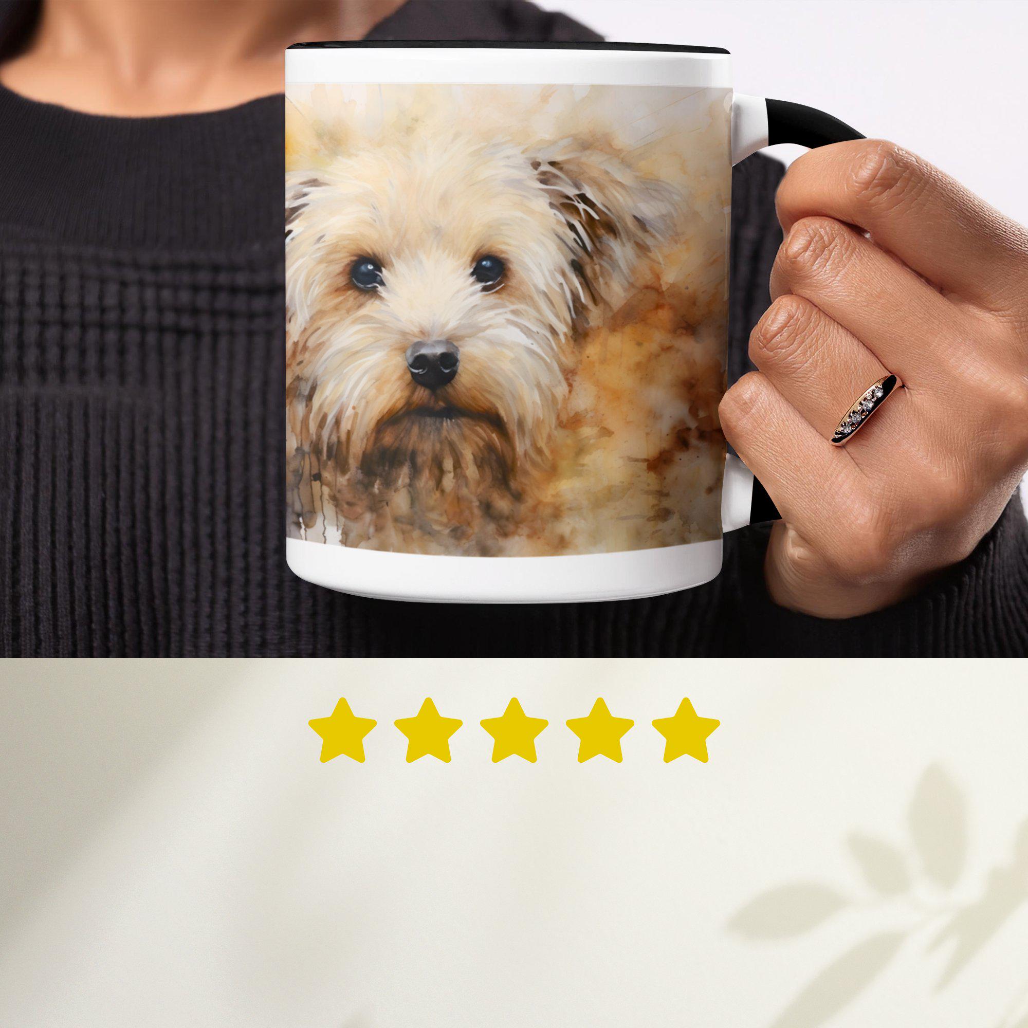 Maltese Dog Mug: Adorable Watercolor Puppy Art Coffee Cup - Etsy