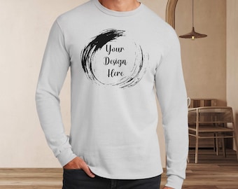 Gildan 2400 Long Sleeve Tee Mockup Bundle: Ultra Cotton (Digital Download)