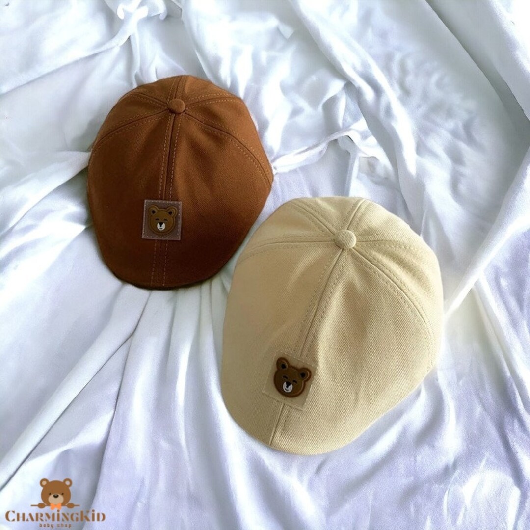 Adorable Baby Boy Beret Hat Cute Bear Design for Outdoor Style and Comfort Comfortable and