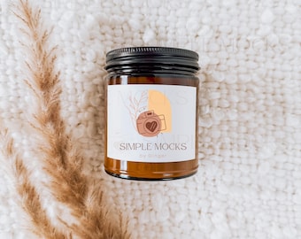 Printify Candle Mockup, Clean Candle Mockup, Lumient Candle Mockup, Lifestyle Candle Mockup, Amber Candle Mockup, Printify Soy Candle 9 oz
