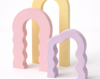 Product photography props, Arch Photo Backdrop Props, Minimal Wavy Arches for Flat Lay and Small Business Photos