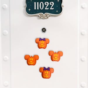 Disney Cruise Mickey Jack-O-Lantern Magnet Fish Extender Gift for Halloween Door Decor Stateroom Cabin Disney Cruise Fish Extender idea