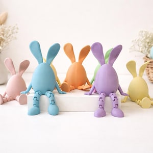 Mini Bunny Egg Fun Easter Basket Stuffer for Kids 3D Printed Cute Toy and Gift for Easter