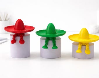 Decoración de escritorio del Cinco de Mayo, sombrero articulado, Buddy, impresión 3D, linda decoración de fiesta para oficina o hogar, regalo del Cinco de Mayo para compañeros de trabajo