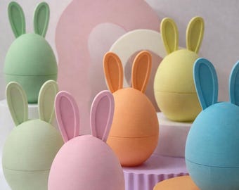 Bunny Treasure Egg Fillable Easter Gift for Kids Candy Holder Basket Stuffer for toddlers Easter Egg Hunt gift for Kids 3D Printed bunny