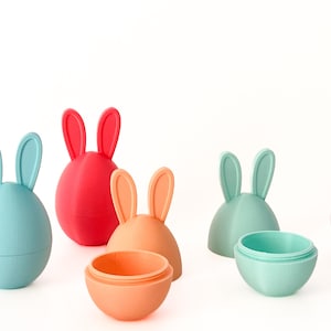 Easter Surprise Egg Fillable Easter Gift for Kids Candy Holder Basket Stuffer for toddlers Easter Egg Hunt gift for Kids 3D Printed Egg