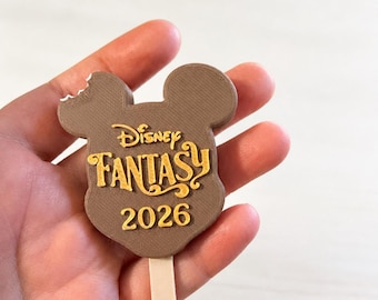 Disney Cruise Mickey Ice Cream Magnet, Personalized Cruise Magnet, Mickey Bar Door Magnet, Cruise Door Decor, Pixie Dust Gift