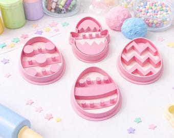 Easter Egg Playdough Cutter 3D Printed Easter basket stuffer