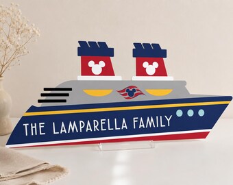 Disney Cruise Door Magnet, Personalized Family Cruise Ship Magnet, Disney Cruise Tracker, DCL Stateroom Door Decor, Cruise Vacation Gift