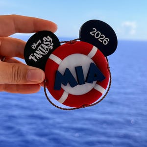 Gepersonaliseerde deurmagneet Disney Cruise, Mickey Cruise-naambordje, aangepast familiedecor, magneet Disney Cruise-passagiershut