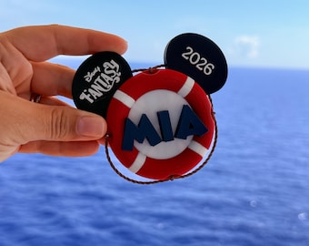 Personalized Disney Cruise Door Magnet, Mickey Cruise Name Sign, Custom Family Door Decor, Disney Cruise Stateroom Magnet