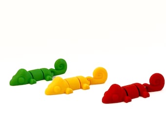 Chameleon Sensory Toy for Stress Relief Chameleon Articulated Fidget Toy 3D Printed Fun Gift for Kids and Adults Chameleon lover