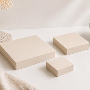 Flat Platform Photo Prop, Product Photography Display Riser, Styling Block for Product Photos, Boutique Display Stand