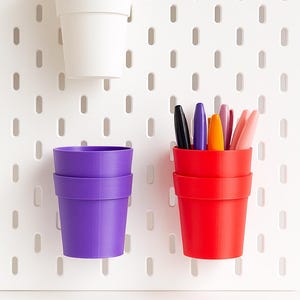 Pencil Holder for IKEA SKADIS Pegboard Cup Organizer Desk & Office Accessory personalized for ikea pegboard pen holder for desk organization