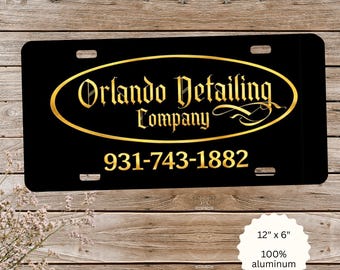 CUSTOM ORDER Orlando Detailing Car Tag