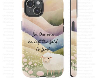 Lost sheep christian iPhone case cover for iPhone 16 15 14 13 12 11 10 9 8, Jesus leaves the 99, lost lamb christian gift phone case