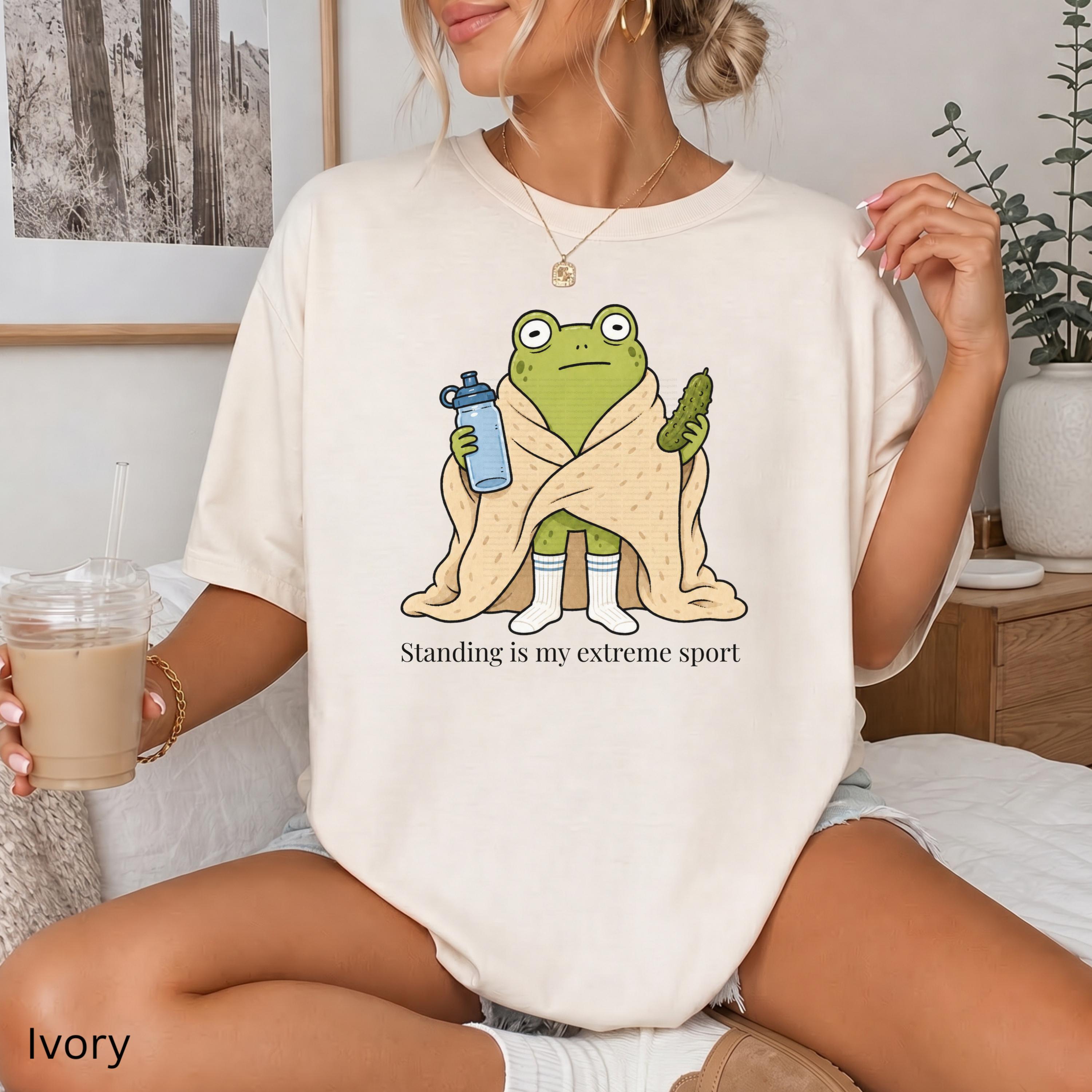 Funny POTS Frog T-Shirt, Dysautonomia Shirt, Comfort Colors Invisible Illness Tee, Spoonie Gift, Chronic Illness Shirt