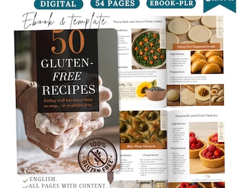 Gluten-free recipe ebook: 50 healthy and delicious recipes,gluten free cookbook,healthy recipes ebook,gluten free baking ebook