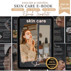 Skin care ebook,how to have beautiful skin,self help ebook,beauty ebook template,Health and well-being-,Beauty Coach,ebook beauty,plr,pdf