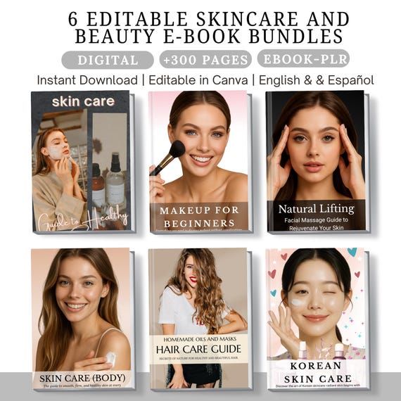 Beauty Ebook Bundle: Skincare, Haircare, Makeup Guides (PLR  display picture 1