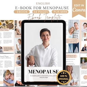 Wegweiser für die Menopause,ebook Menopause,Arbeitsbuch,ebook,Perimenopause,ebook,ebook Frauen,Wellness und gesundheit ebook,canvas Template,Postmenopause,plr