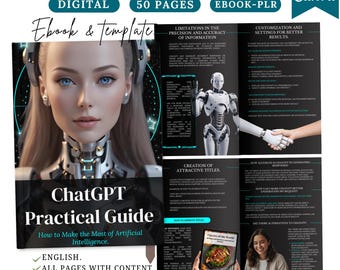 ChatGPT Guide: Customizable AI eBook Canva Template (PDF),chatgpt guide,artificial intelligence ebook,chatgpt tutorial,chatgpt for beginners