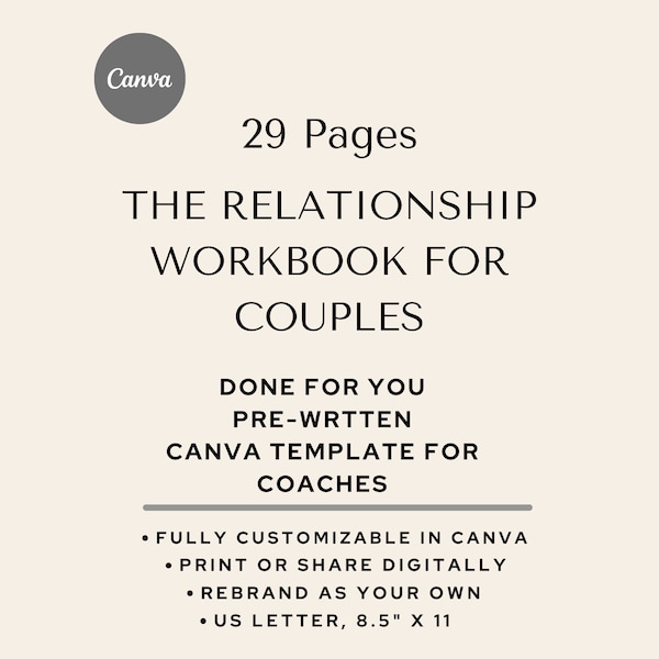 Couples Workbooks Worksheets Marriage Counseling Therapy Tools Handouts Intimacy Coaching Template eBook Relationship Healing Workbook