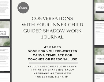 Inner Child Shadow Work Journal: Guided Self-Discovery (PDF Download)