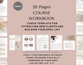 Course Workbook Canva Template: Coaching Content (PDF Download)