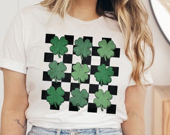 St patricks day shirt, shamrock shirt four leaf clover sweater lucky shirt st paddys day tshirt Saint Patrick