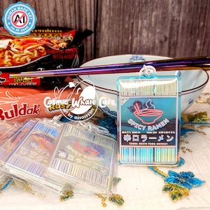 Destiny 2 - Ciondolo acrilico arcobaleno con biglietto ramen scaduto **SCONTO**