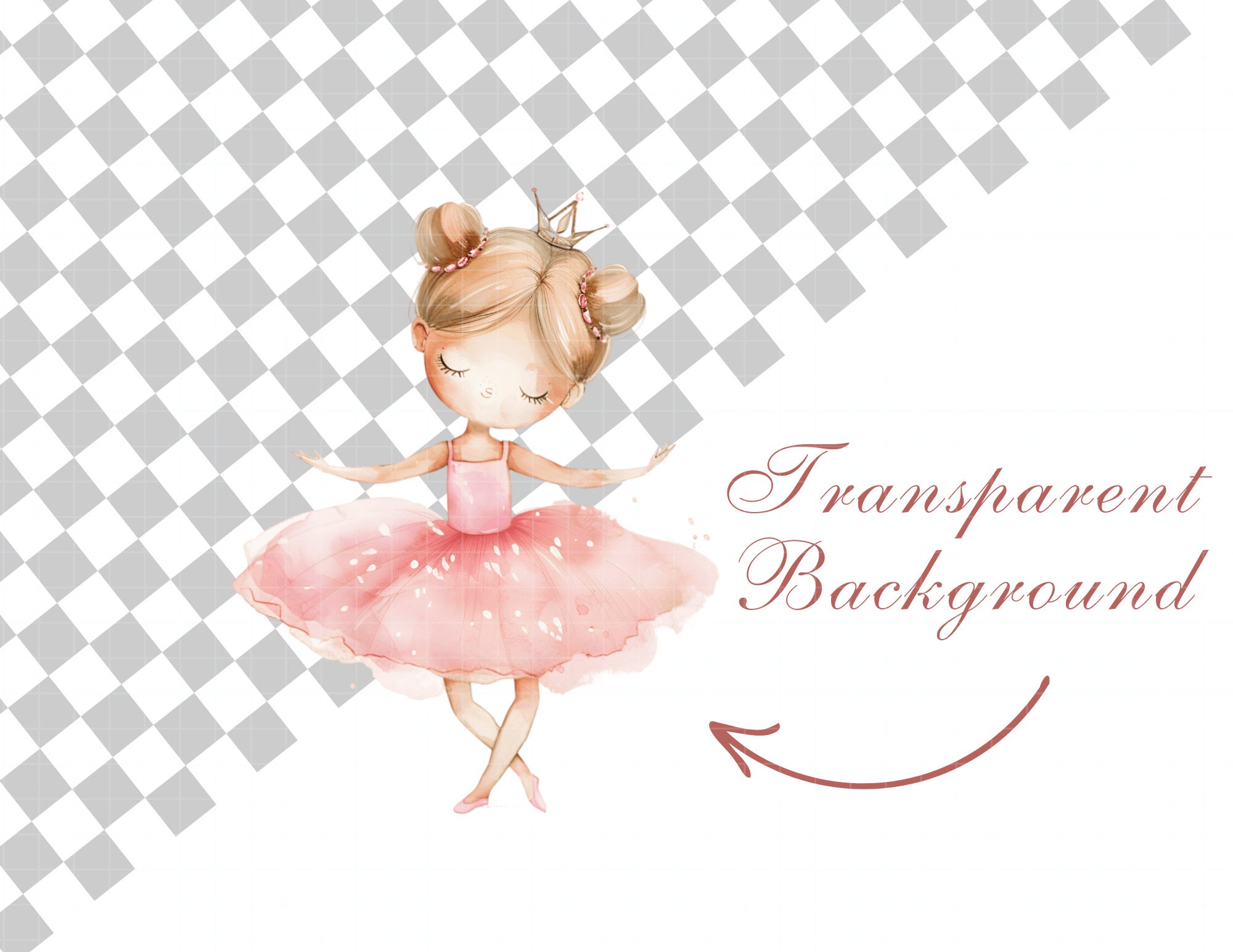 Cute Ballerina Clipart, Watercolor Ballet Clipart, Swan Lake Clipart ...