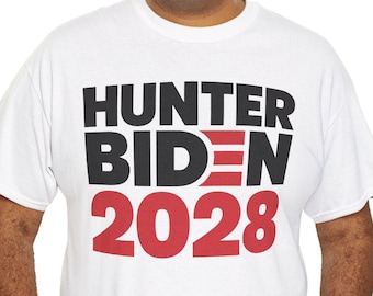 Hunter Biden 2028 Unisex Heavy Cotton Tee: Political Apparel
