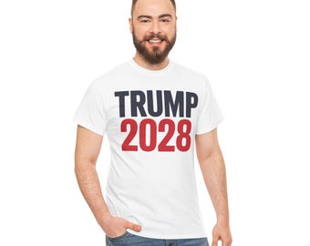 Trump 2028 Graphic Tee: Unisex Heavy Cotton Political Shirt