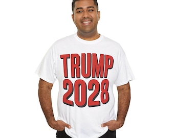 Trump 2028 Unisex Cotton Tee: Political Statement Shirt