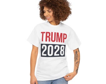 Trump 2028 Unisex Heavy Cotton Tee: Political Statement