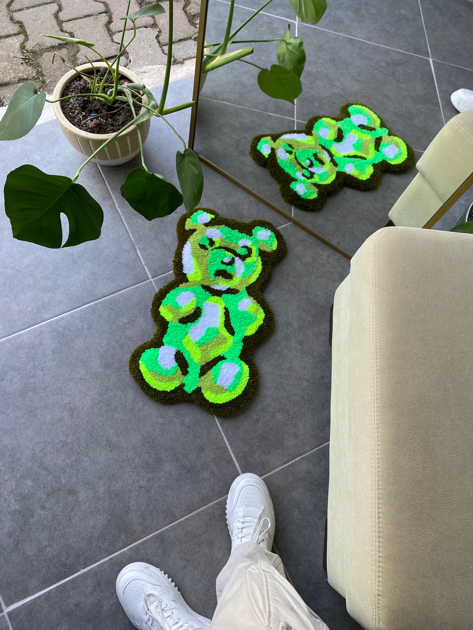 Thread Bear Rug Bear Tufting Rug - Etsy