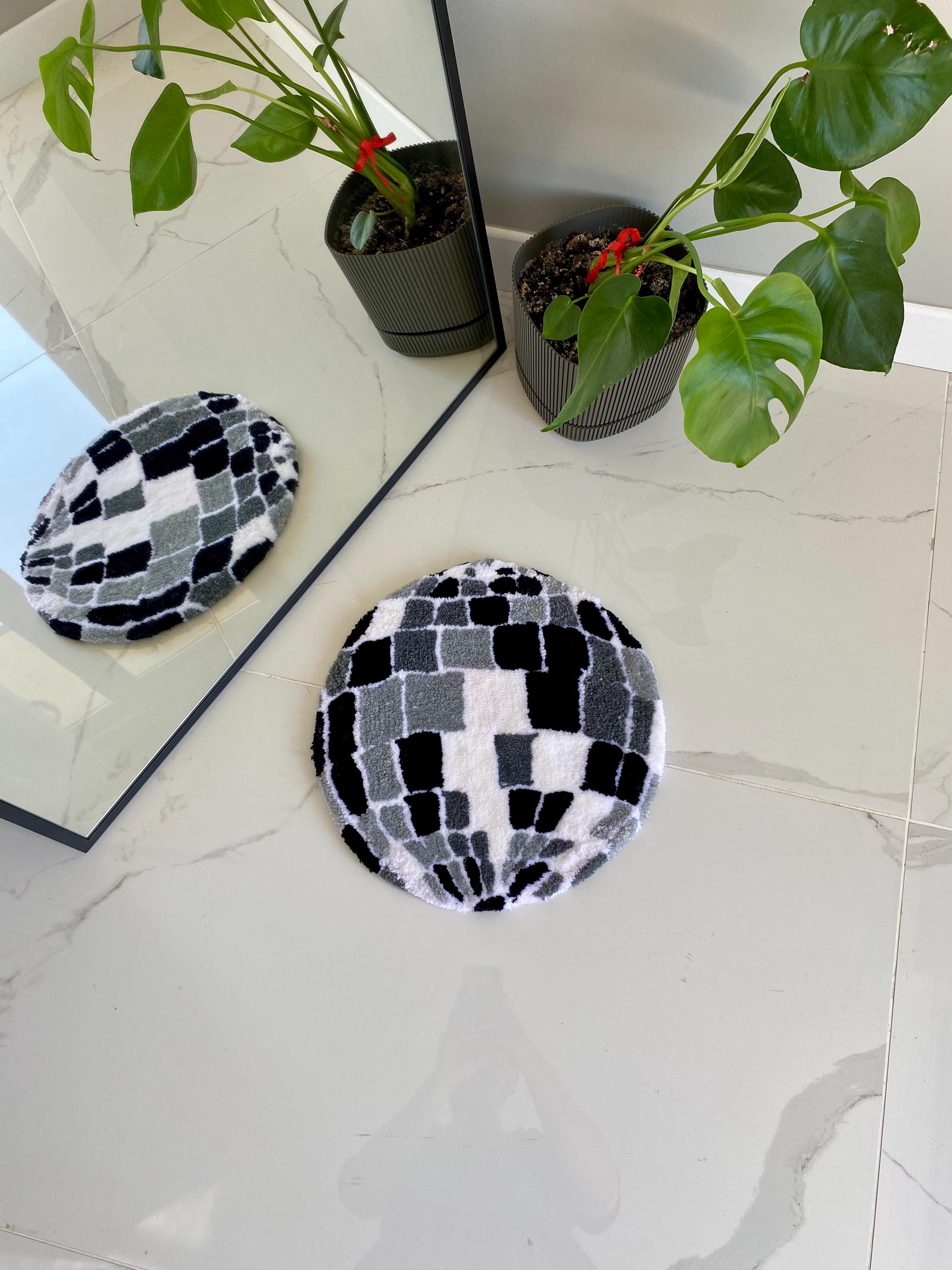 Handmade Tufted Retro Disco Ball Rug - Etsy