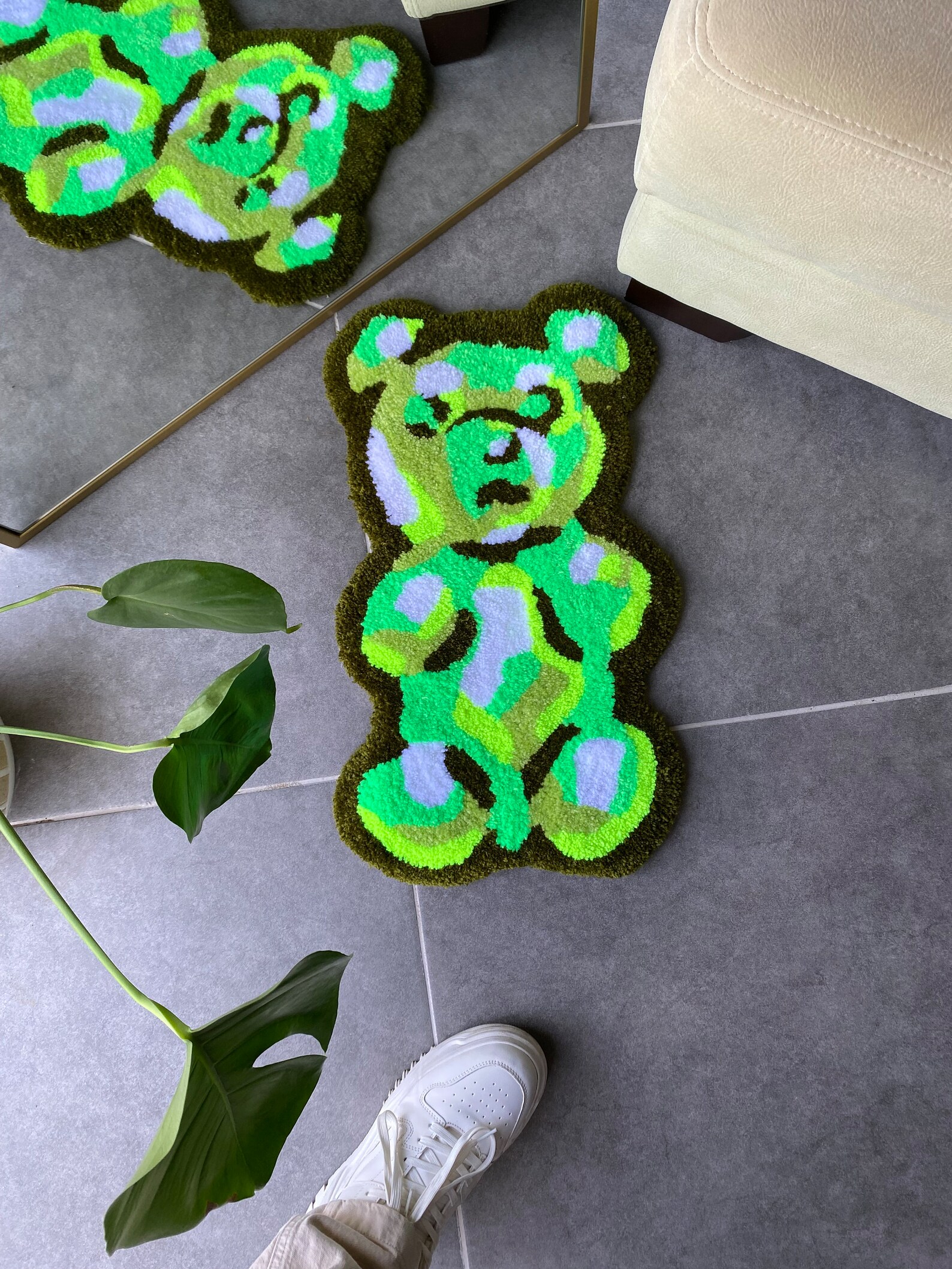 Thread Bear Rug Bear Tufting Rug - Etsy