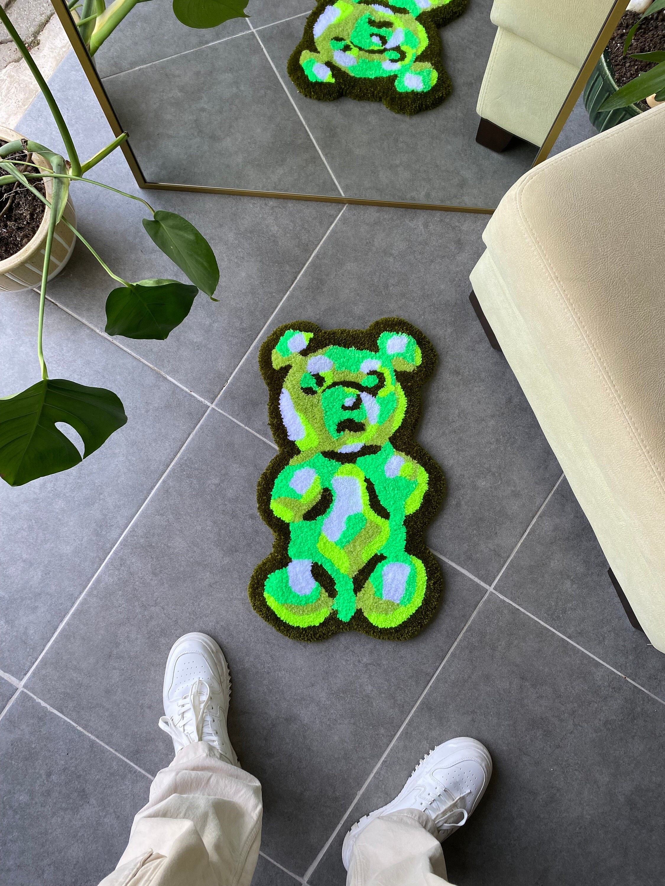 Thread Bear Rug Bear Tufting Rug - Etsy