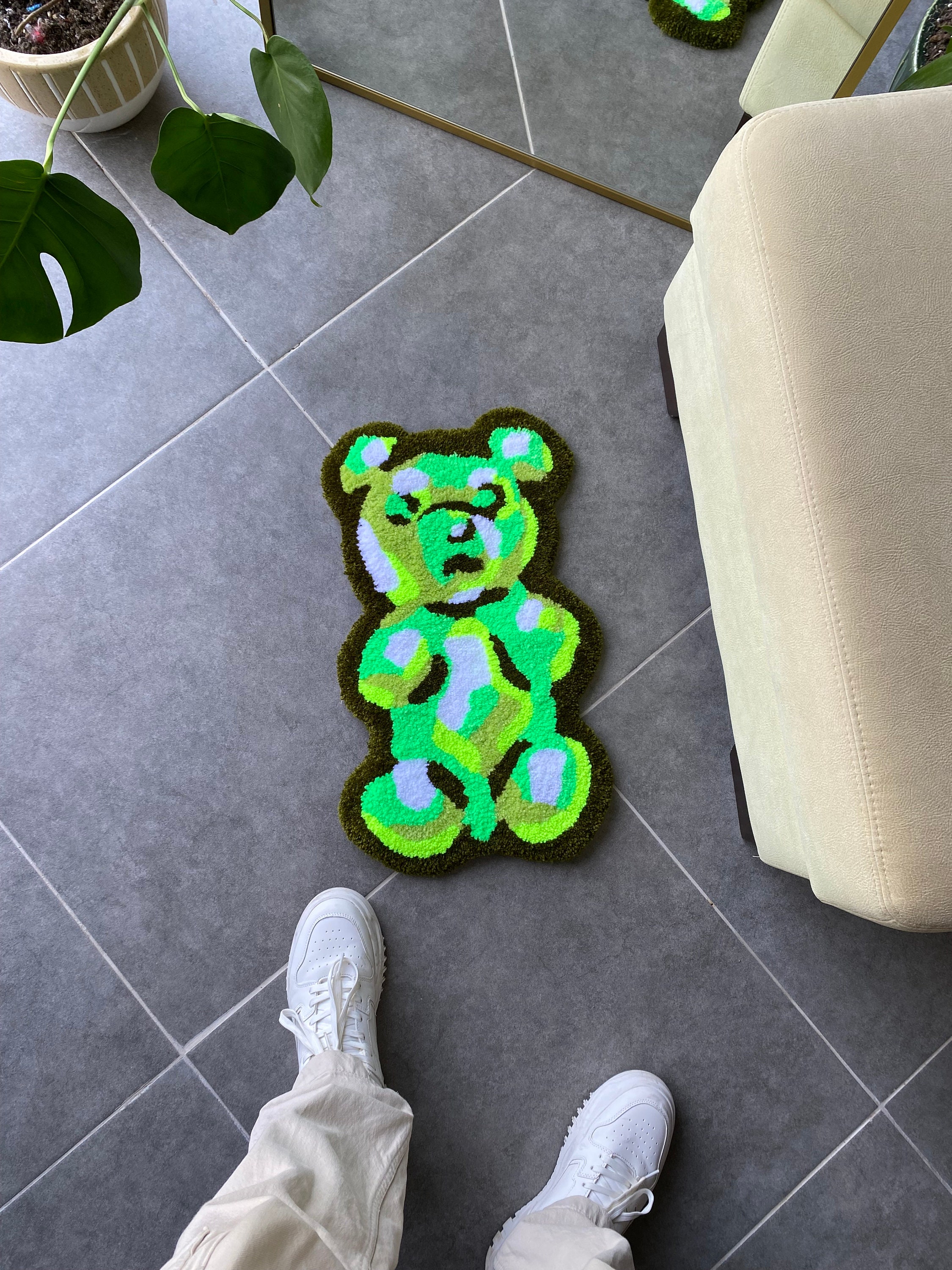 Thread Bear Rug Bear Tufting Rug - Etsy