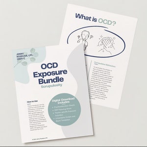 Scrupulosity OCD-exponeringspaket: ERP-terapiarbetsblad (digital nedladdning)