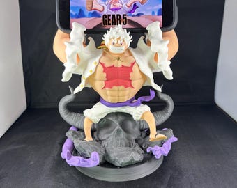 One Piece 3D Printed Gear 5 Luffy IPhone Stand!