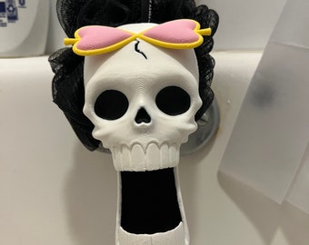 One Piece 3D Printed Brook Skull for Luffa
