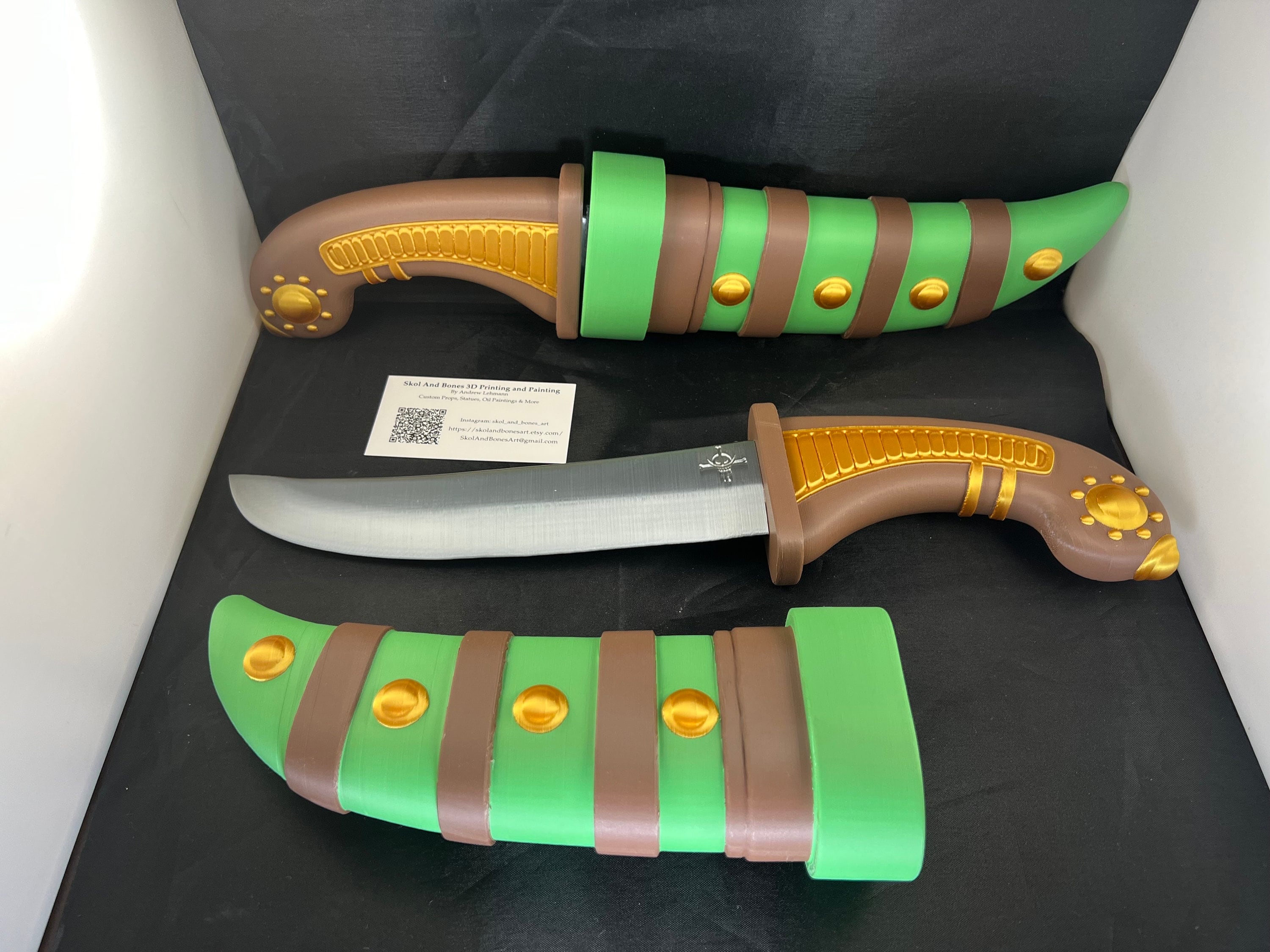 One Piece 3D Printed Fire Fist Ace Knife for Cosplay - Etsy