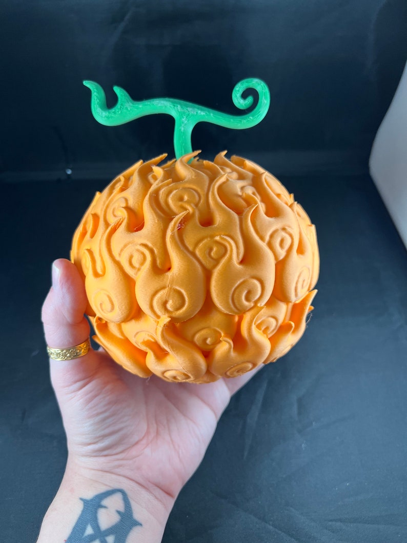 One Piece 3d Printed Devil Fruit Mera Mera No Mi Etsy