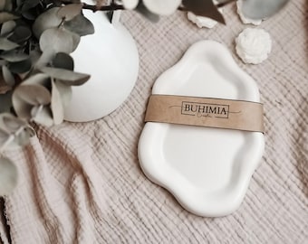 Plateau nuage - décoration artisanal - matière naturelle - jesmonite - idée cadeau