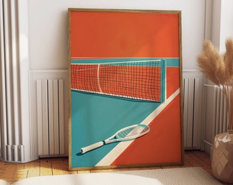 Framed Tennis Wall Art | Assembled & Ready to hang