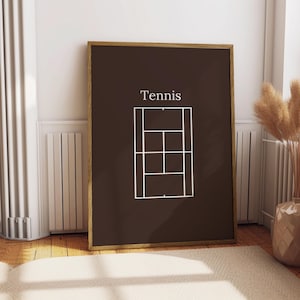 Tennis Wand Kunst | Tennis-Druck | Tennis Poster