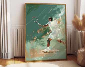 Framed Tennis Wall Art | Assembled & Ready to hang